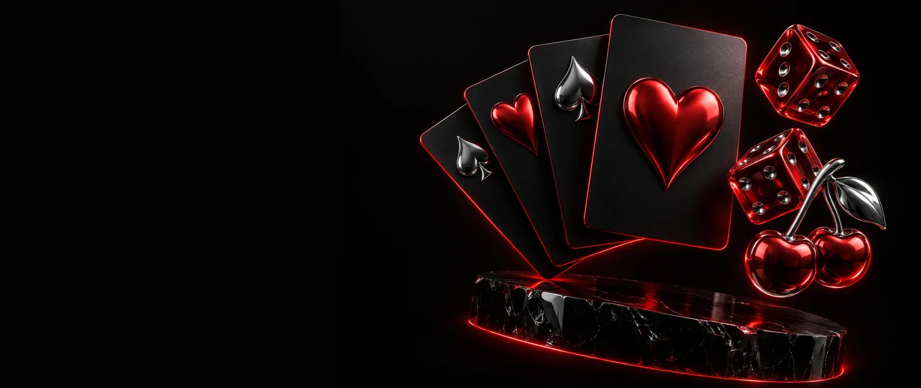 Lucky247 Casino cards, dice and cherries